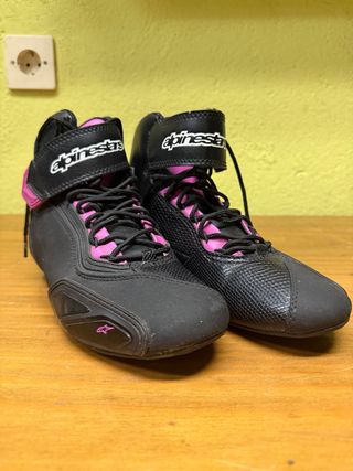 Botas Alpinestars Mujer Negras/Rosa