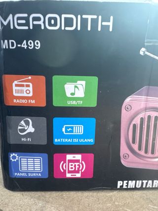 Radio Merodith Solar Bluetooth MD-499