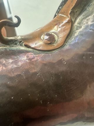 Jarra cobre artesanal “años 50/60” (leer descrip.)