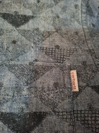 Camicia Carhartt Fantasia Geometrica Blu