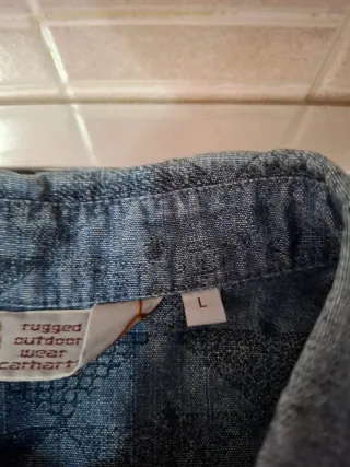 Camicia Carhartt Fantasia Geometrica Blu