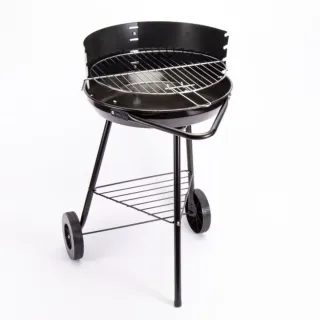 Parilla, Barbacoa carbón ruedas 40x45x70cm acero