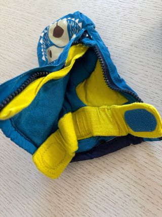 Manoplas Nieve Bebé Azul Oso Wedze