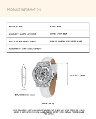 Reloj WLISTH Mujer Blanco y Plateado