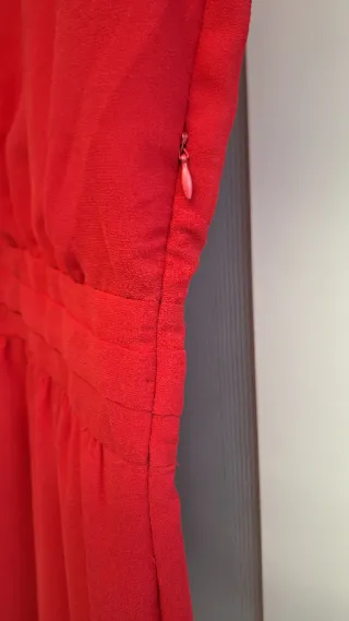 Vestido cort rojo lentejuelas Privé de TNL Talla M