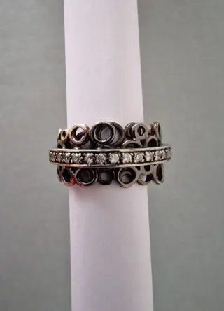 Conjunto Anillo y Pendientes Plata