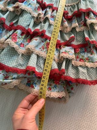 Traje Gitana Niña 4-6 años + Mantoncillo