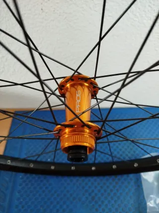 Rueda Delantera Hope 27.5 Naranja