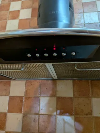 Cocina a gas y campana extractora