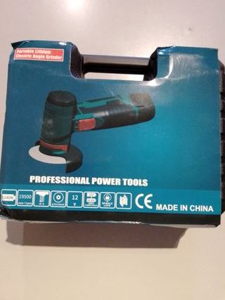 Mini amoladora radial 2 baterías litio