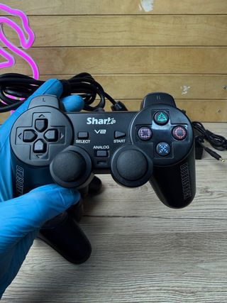 PS2 Slim nera con 2 controller e accessori