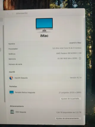 iMac 27 pollici Apple con schermo 5K