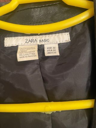 Chaqueta de cuero marrón