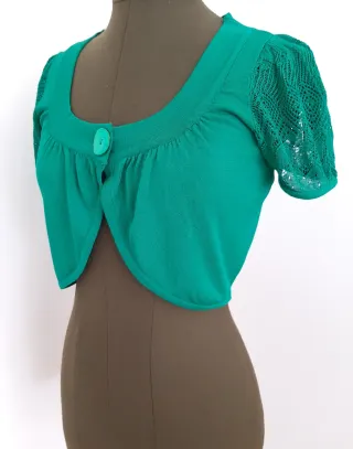 Chaqueta Torera De Punto Fino Tricotado