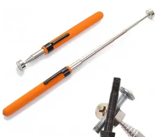 Imán telescópico para recoger tornillos