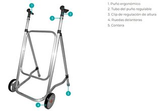 Deambulatore leggero con ruote
