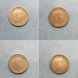 8 Monedas antiguas de Fco Franco 1953 y 1963