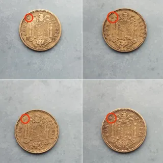 8 Monedas antiguas de Fco Franco 1953 y 1963