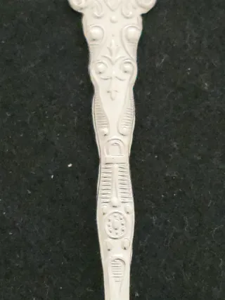 Cuchara Souvenir Torre Vieja Baño Plata