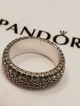 Anillo Pavé Plata inspirado  Pandora