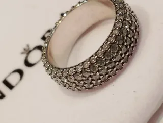 Anillo Pavé Plata inspirado  Pandora