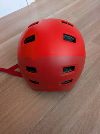 Casco Rojo Bicicleta Niños 55-59 cm