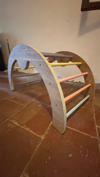 Juego de escalada infantil de madera