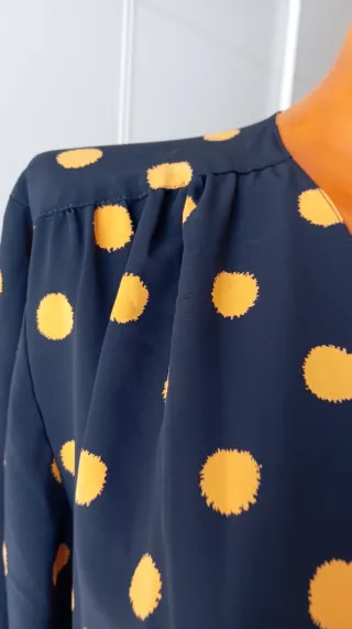 Vestido vintage  negro y amarillo
