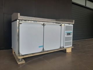 TAVOLO CUCINA PIZZERIA 2 PORTE INOX OFFERTA