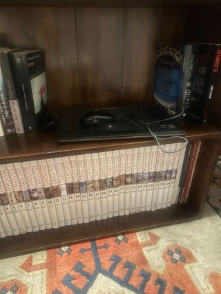 Juego comedor mesa cristal 6 sillas madera