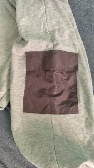 Pantalón largo niño gris y marrón