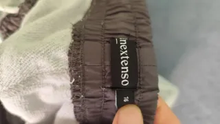 Pantalón largo niño gris y marrón