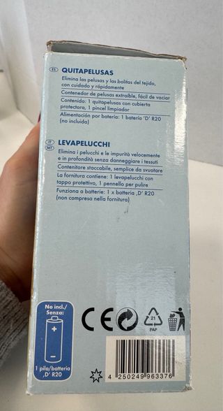 Quitapelusas eléctrico Lervia