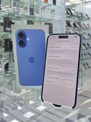 iPhone 16 512GB Blu Come nuovo 100% Con fattura