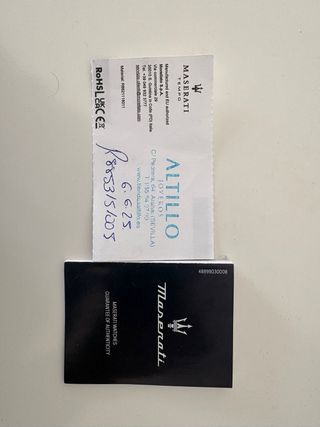 Reloj Maserati Azul y Plateado