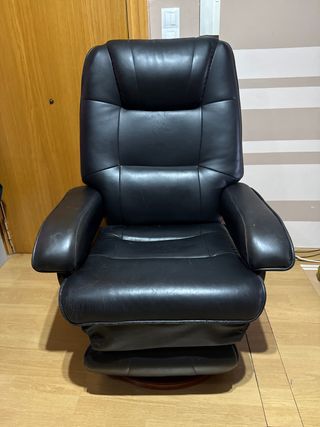 Sillón masajeador de piel sintética
