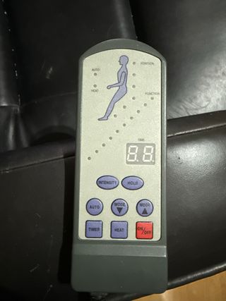 Sillón masajeador de piel sintética