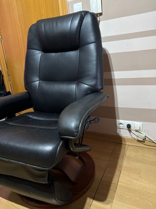 Sillón masajeador de piel sintética