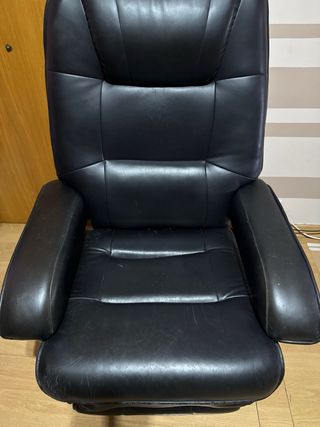 Sillón masajeador de piel sintética