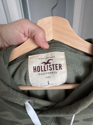 Sudadera Hollister Camuflaje Verde Militar