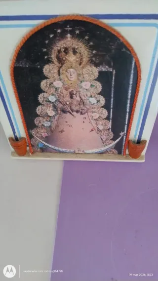 Azulejo Virgen del Rocío 12x12 cm