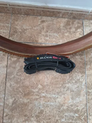 2 Cubiertas Bici 26 Marrón/Negro,ANTI-PINCHAZOS