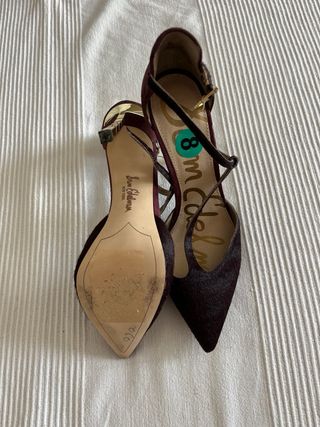 Zapatos Sam Edelman Piel de Potro Burdeos Talla 39