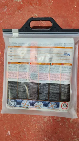 3x lote Cadenas de nieve textil nuevas