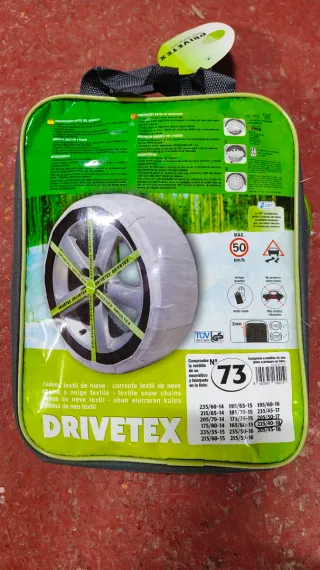3x lote Cadenas de nieve textil nuevas