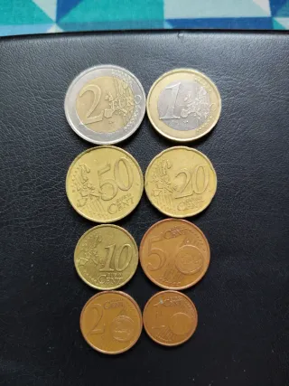 Lote de 8 monedas euro francesas