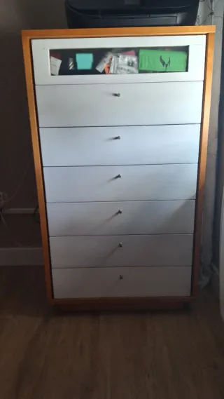 Conjunto dormitorio: 2 mesillas y sinfonier