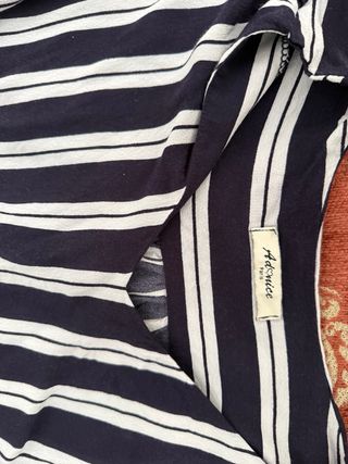 Camisa Rayas Azul y Blanco