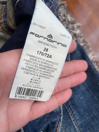 Pantalón vaquero Fornarina desgastado