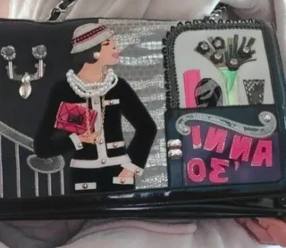 Borsa Braccialini donna nera e rosa